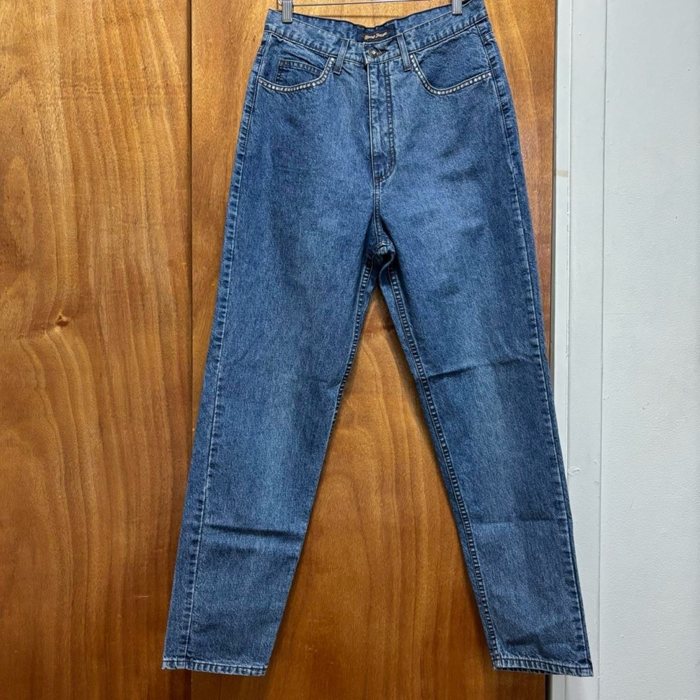 90s Guess silver rhinestone ultra high waisted light wash jeans
